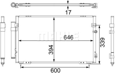 AC476000S MAHLE Конденсатор, кондиционер