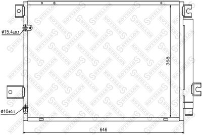 1045569SX STELLOX Конденсатор, кондиционер