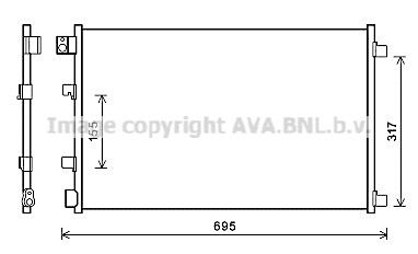 DNA5406 AVA QUALITY COOLING Конденсатор, кондиционер