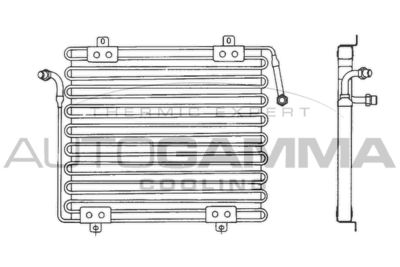 101797 AUTOGAMMA Конденсатор, кондиционер