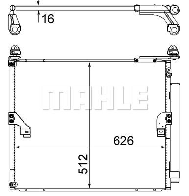 AC862000S MAHLE Конденсатор, кондиционер