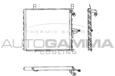 101726 AUTOGAMMA Конденсатор, кондиционер