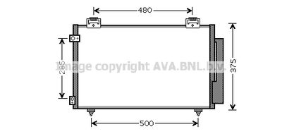 TOA5487D AVA QUALITY COOLING Конденсатор, кондиционер