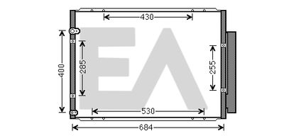 30C71068 EACLIMA Конденсатор, кондиционер