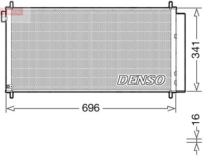 DCN50121 DENSO Конденсатор, кондиционер