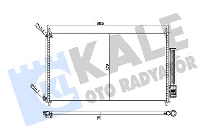 345720 KALE OTO RADYATÖR Конденсатор, кондиционер