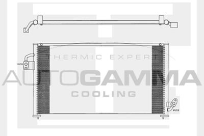 104028 AUTOGAMMA Конденсатор, кондиционер