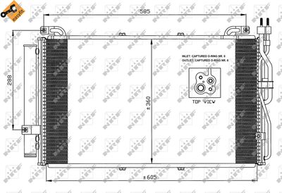 35478 NRF Конденсатор, кондиционер