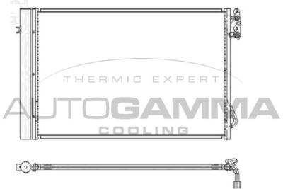 104775 AUTOGAMMA Конденсатор, кондиционер