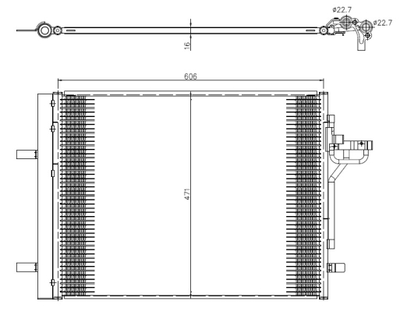 WG2160637 WILMINK GROUP Конденсатор, кондиционер