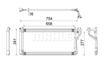 AC506000S MAHLE Конденсатор, кондиционер