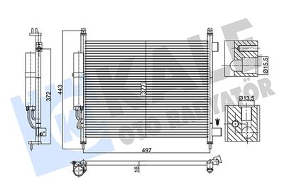 382535 KALE OTO RADYATÖR Конденсатор, кондиционер