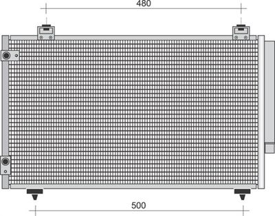 350203423000 MAGNETI MARELLI Конденсатор, кондиционер