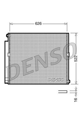 DCN50021 DENSO Конденсатор, кондиционер