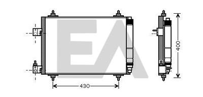 30C55016 EACLIMA Конденсатор, кондиционер