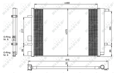 WG2160543 WILMINK GROUP Конденсатор, кондиционер