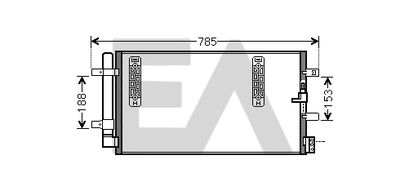 30C02032 EACLIMA Конденсатор, кондиционер