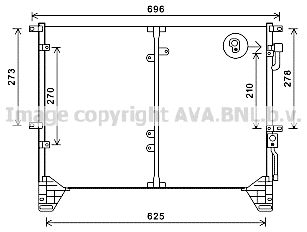 DW5114 AVA QUALITY COOLING Конденсатор, кондиционер