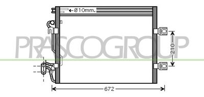 ME522C002 PRASCO Конденсатор, кондиционер