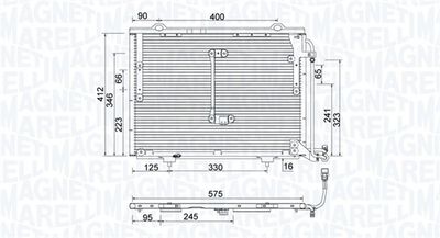 350203945000 MAGNETI MARELLI Конденсатор, кондиционер