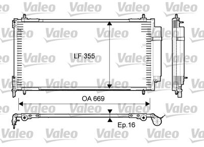 814065 VALEO Конденсатор, кондиционер