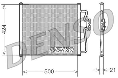 DCN05007 DENSO Конденсатор, кондиционер