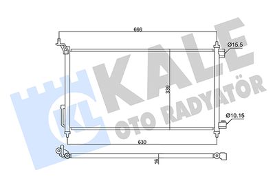 357830 KALE OTO RADYATÖR Конденсатор, кондиционер