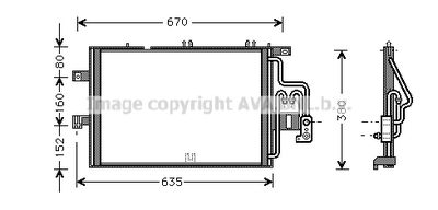 OLA5309 AVA QUALITY COOLING Конденсатор, кондиционер