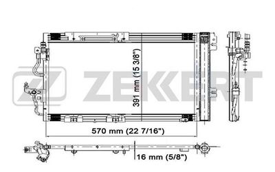 MK3037 ZEKKERT Конденсатор, кондиционер