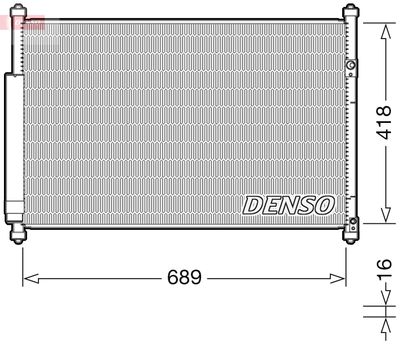 DCN47006 DENSO Конденсатор, кондиционер