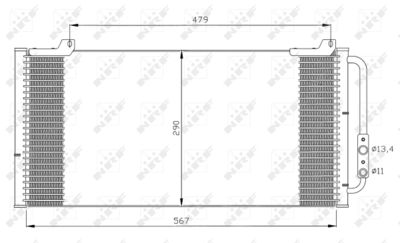 WG2160856 WILMINK GROUP Конденсатор, кондиционер