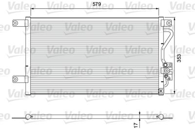 810929 VALEO Конденсатор, кондиционер