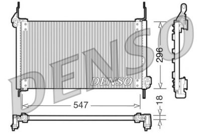 DCN09016 DENSO Конденсатор, кондиционер