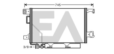 30C50048 EACLIMA Конденсатор, кондиционер