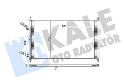 380300 KALE OTO RADYATÖR Конденсатор, кондиционер