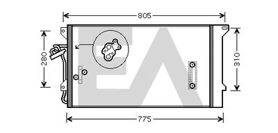 30C77035 EACLIMA Конденсатор, кондиционер