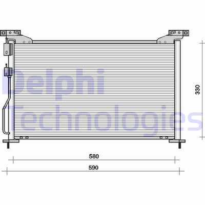 TSP0225092 DELPHI Конденсатор, кондиционер