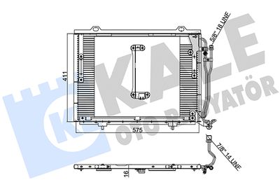 392500 KALE OTO RADYATÖR Конденсатор, кондиционер