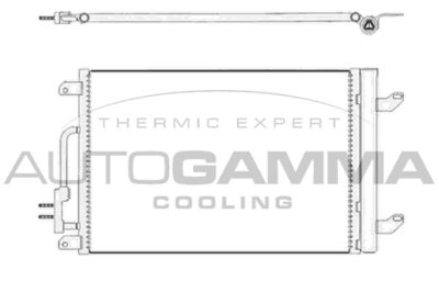 105202 AUTOGAMMA Конденсатор, кондиционер