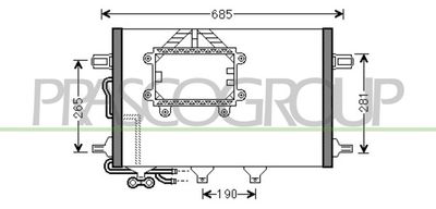 ME660C002 PRASCO Конденсатор, кондиционер