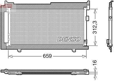 DCN36006 DENSO Конденсатор, кондиционер