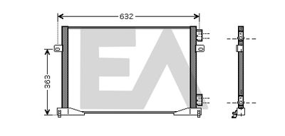 30C60053 EACLIMA Конденсатор, кондиционер