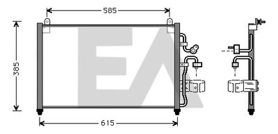 30C20004 EACLIMA Конденсатор, кондиционер
