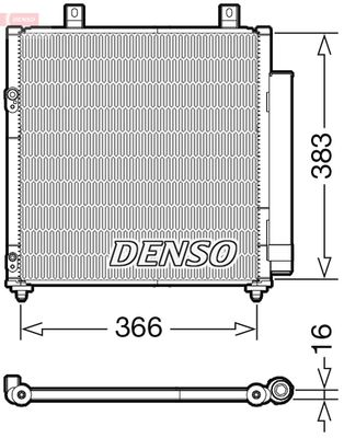 DCN45007 DENSO Конденсатор, кондиционер