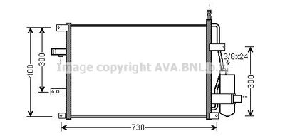 VO5107D AVA QUALITY COOLING Конденсатор, кондиционер