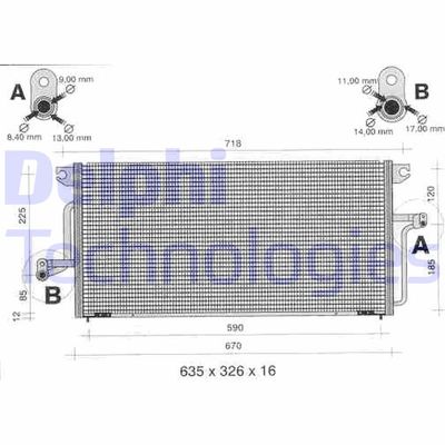 TSP0225336 DELPHI Конденсатор, кондиционер