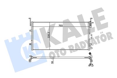 345230 KALE OTO RADYATÖR Конденсатор, кондиционер