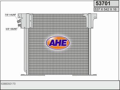 53701 AHE Конденсатор, кондиционер