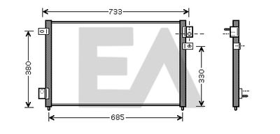 30C35008 EACLIMA Конденсатор, кондиционер