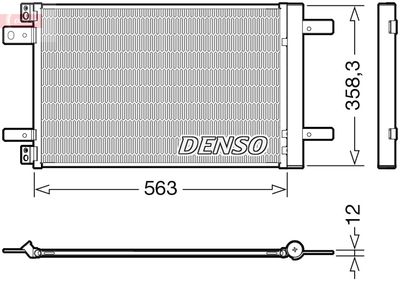 DCN21032 DENSO Конденсатор, кондиционер